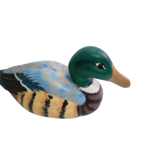 Duck Decoy Mid Century Modern Handmade Ceramic Mallard - Picture 1 of 5